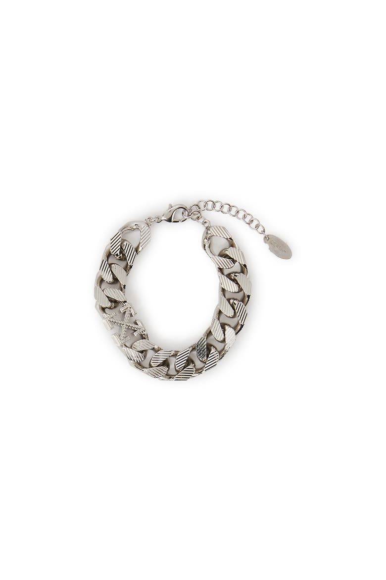 Men's Arrow Chain Textured Bracelet, Main, color, Silver
