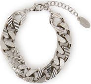 OFF WHITE Men's Arrow Chain Textured Bracelet