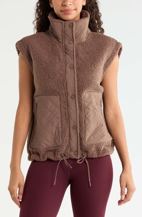 Oversize Faux Shearling Vest