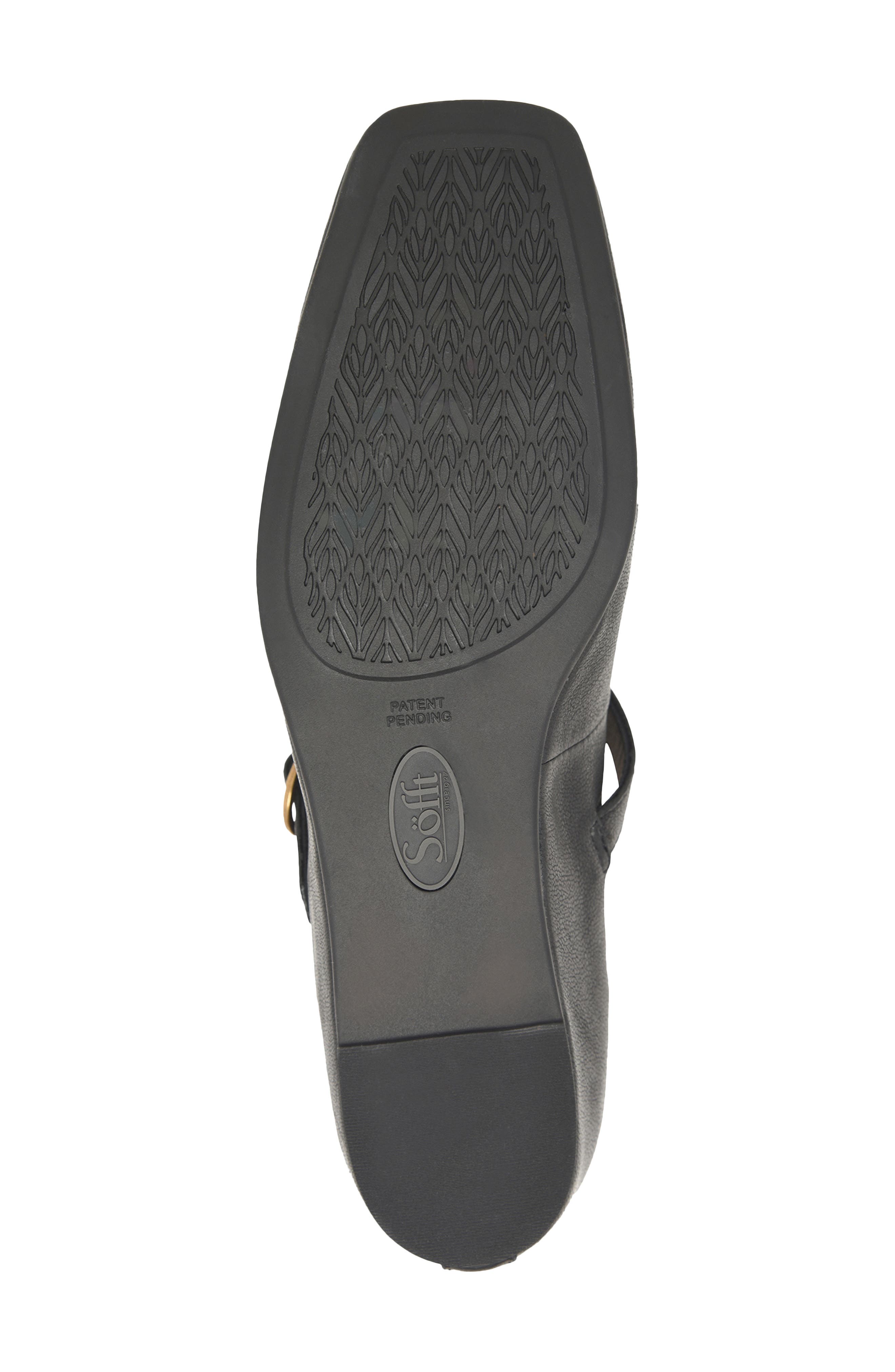 Söfft Palma Square Toe Mary Jane Flat, Alternate, color, Black
