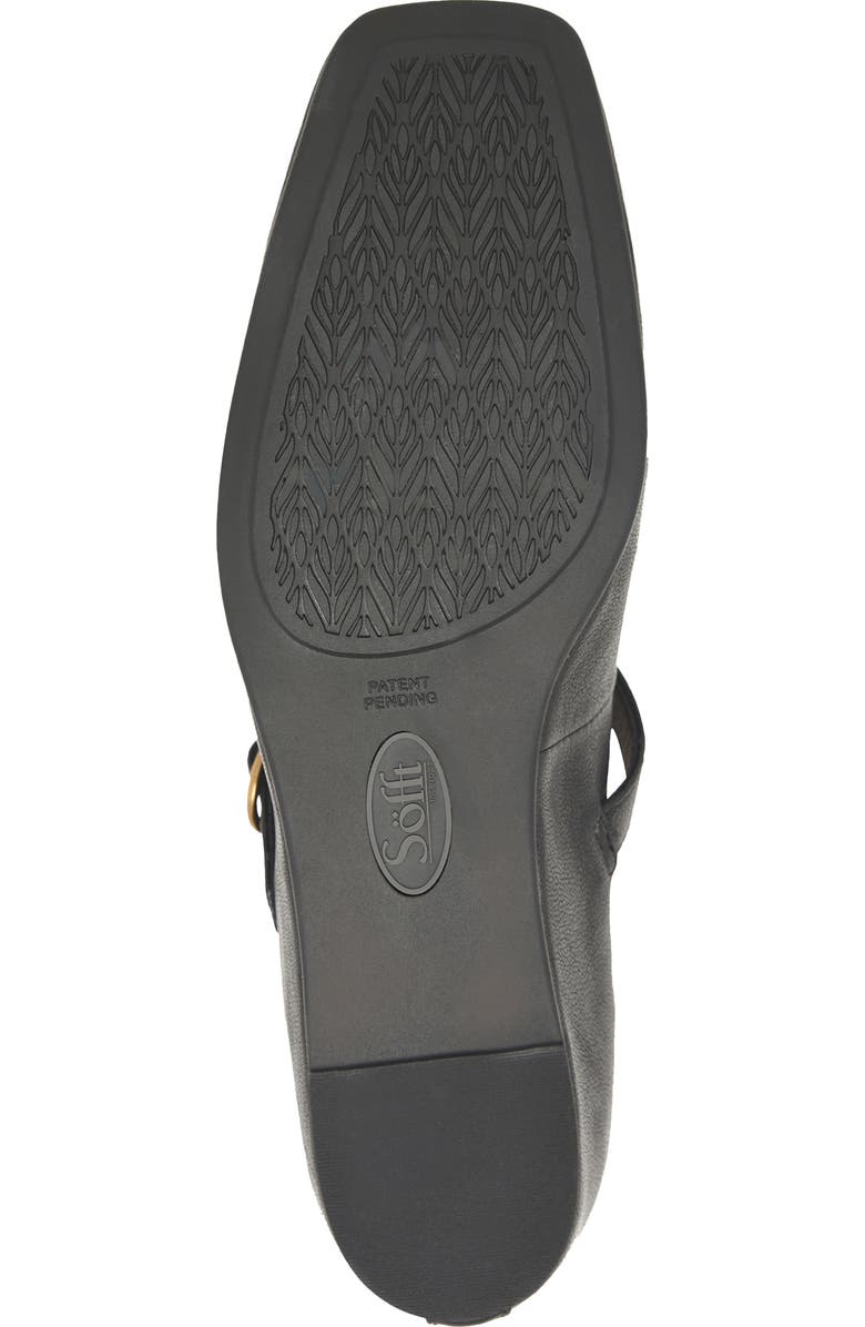 Söfft Palma Square Toe Mary Jane Flat, Alternate, color, Black