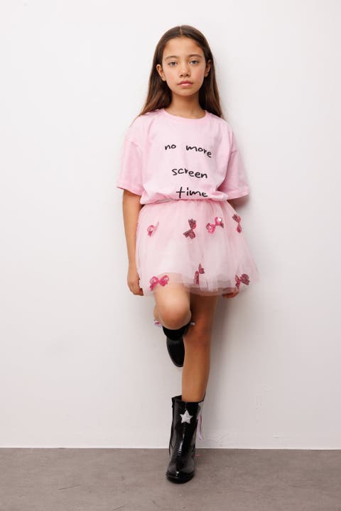 Pauline Girls’ Bow Sequin Skirt