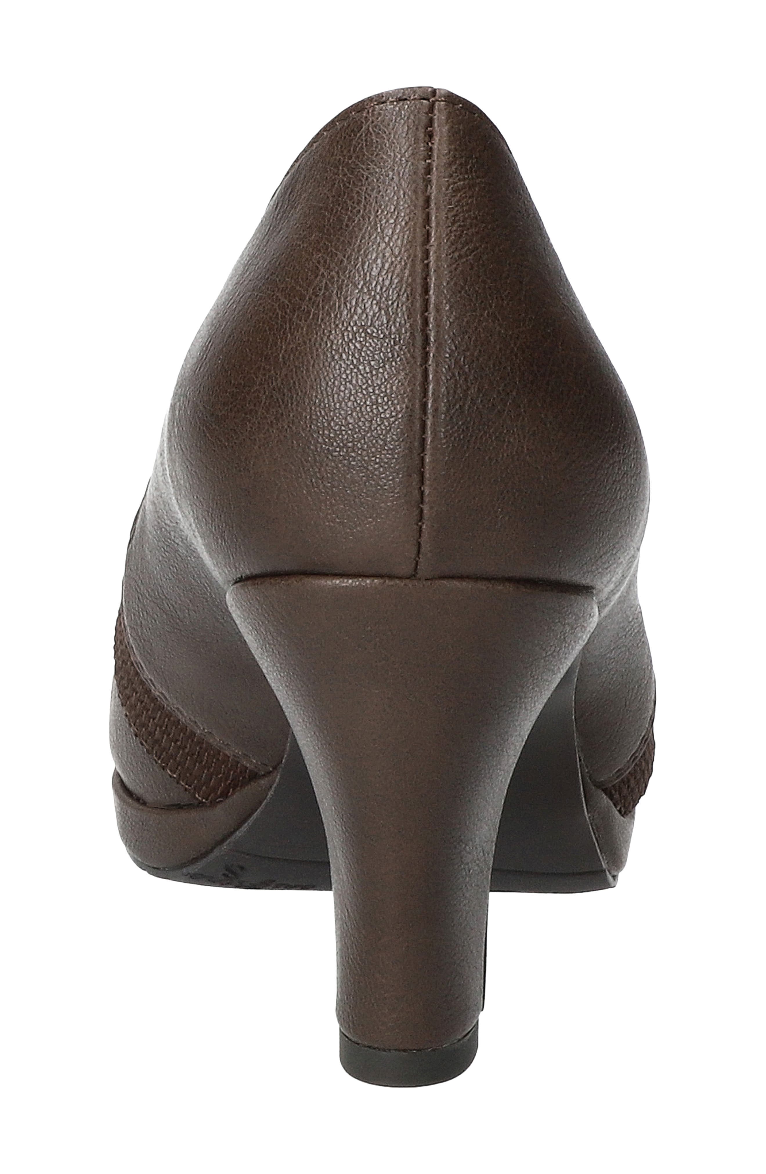Donya Faux Leather Pump, Alternate, color, BROWN