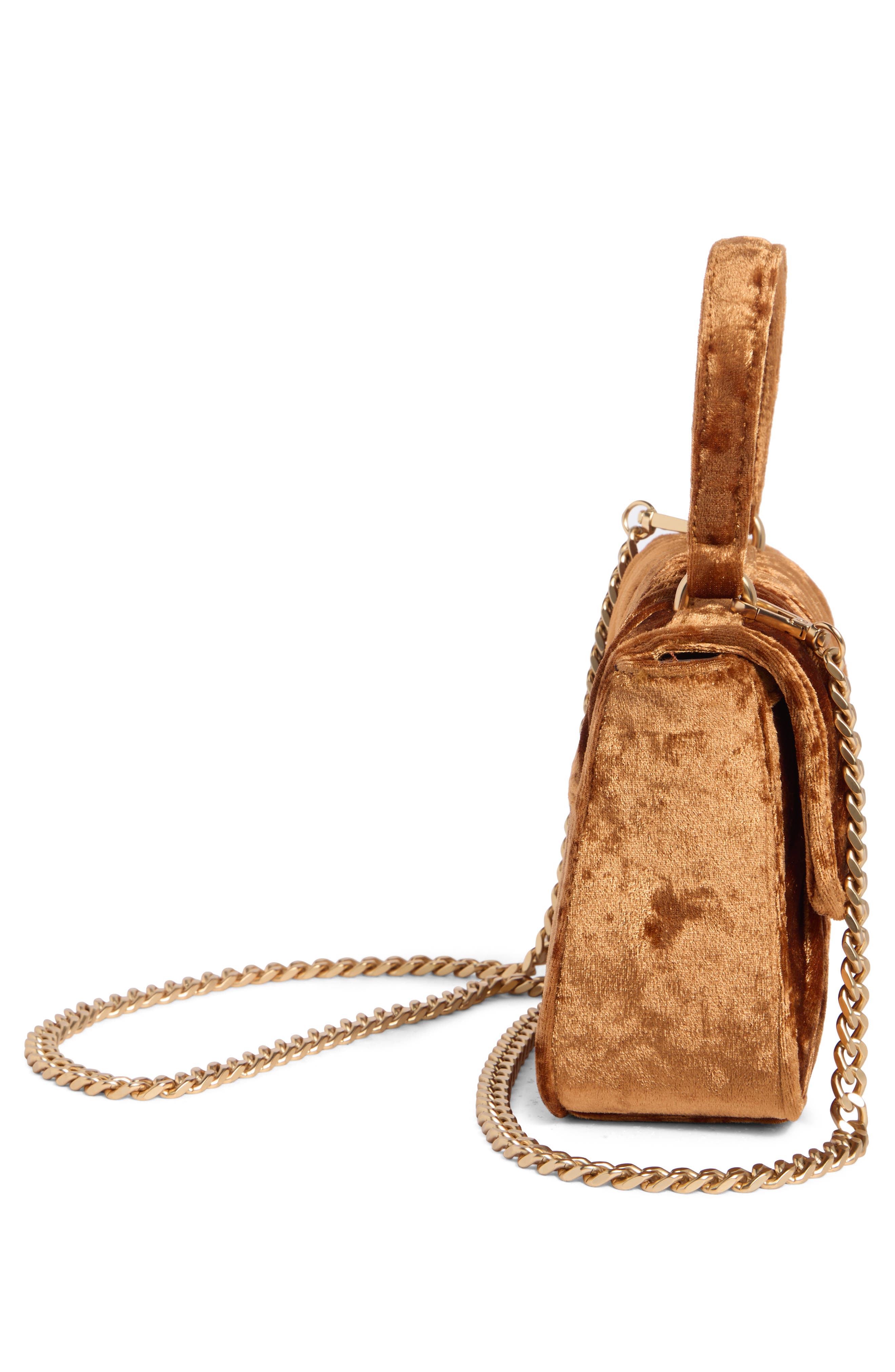 Sam Edelman Ellie Pleated Top Handle Bag, Alternate, color, Brown