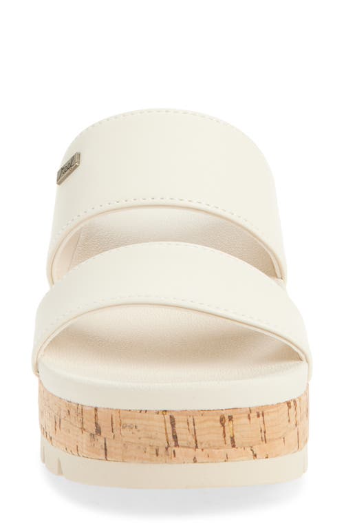 Reef Horizon 2.5 Luca Platform Slide Sandal In White