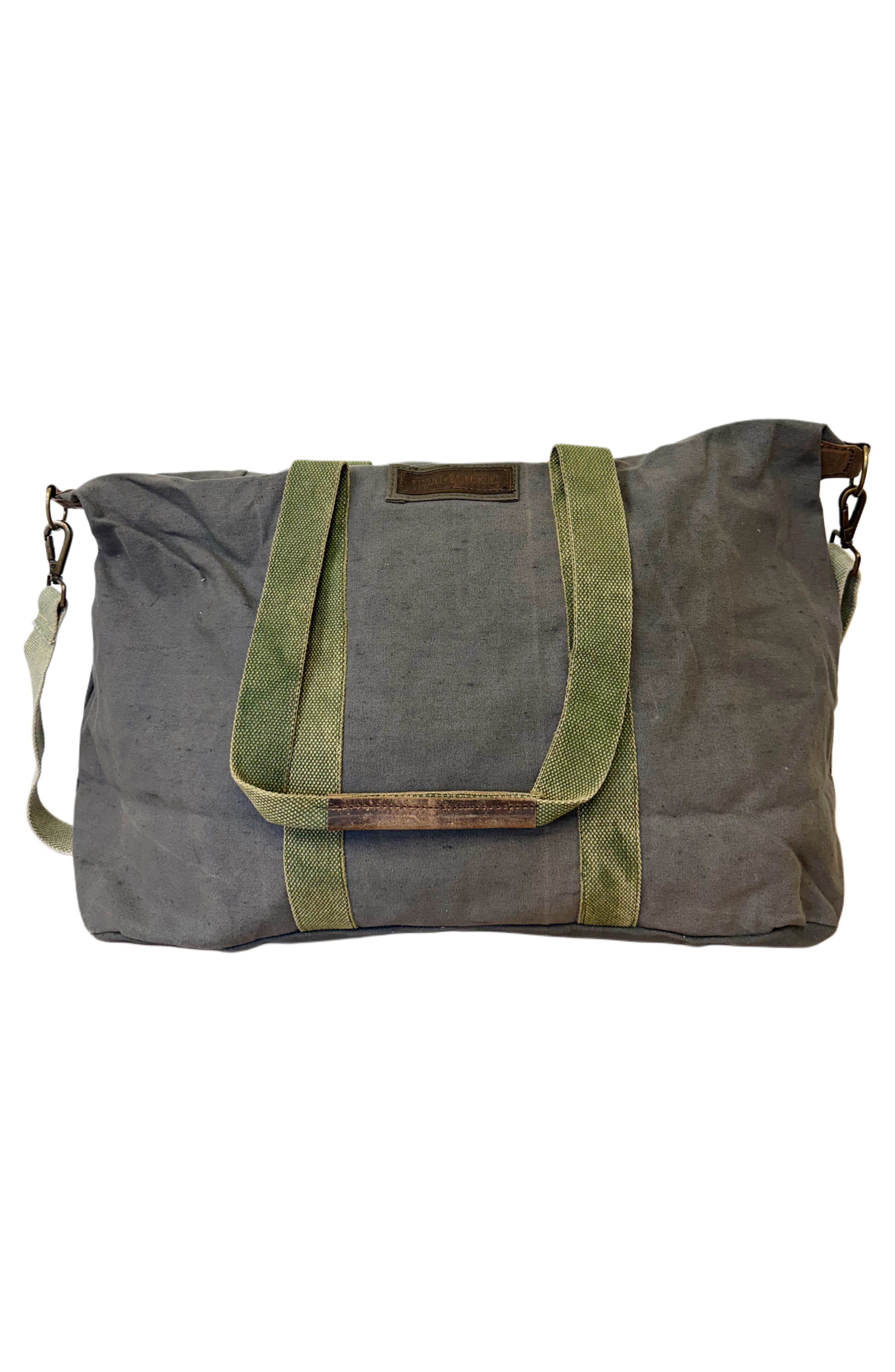 VINTAGE ADDICTION Travel Duffel Bag, Alternate, color, Olive