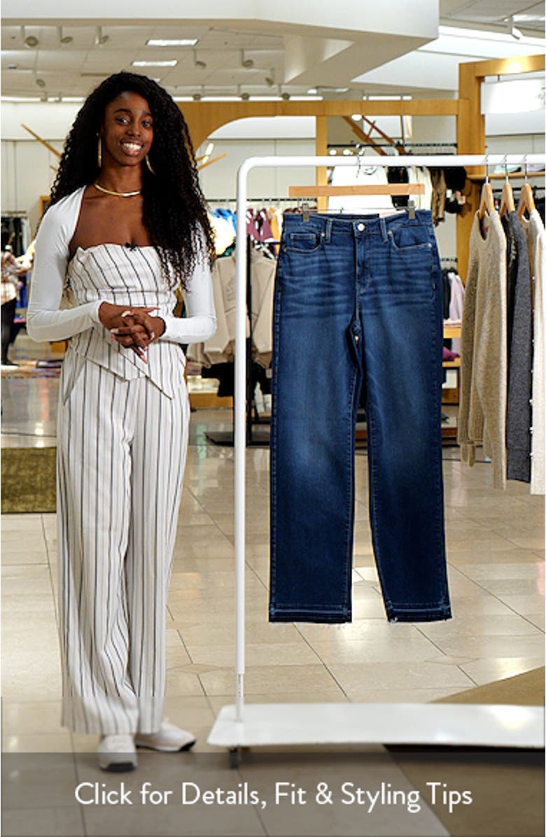 Bailey Release Hem High Waist Relaxed Straight Leg Jeans, sales video thumbnail
