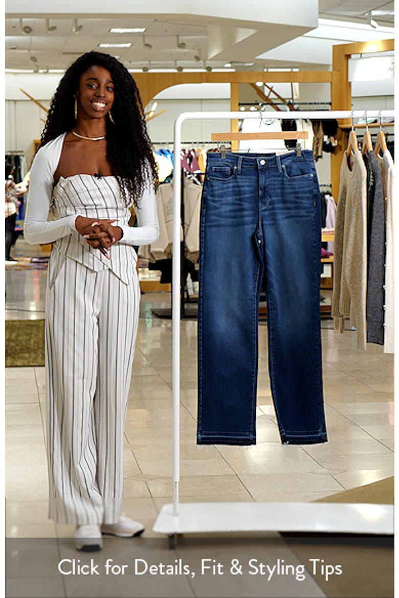 Bailey Release Hem High Waist Relaxed Straight Leg Jeans video