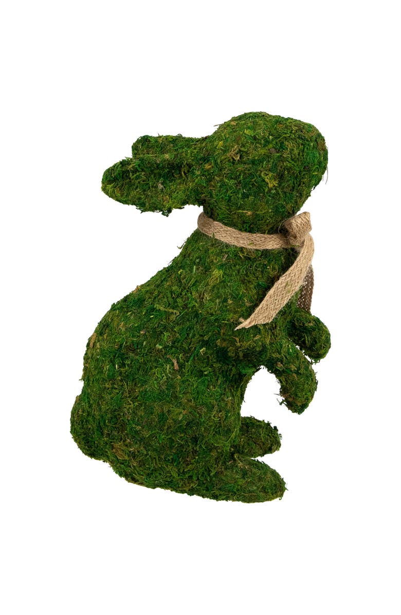 Northlight Standing Moss Easter Rabbit Figurine - 10", Alternate, color, Green