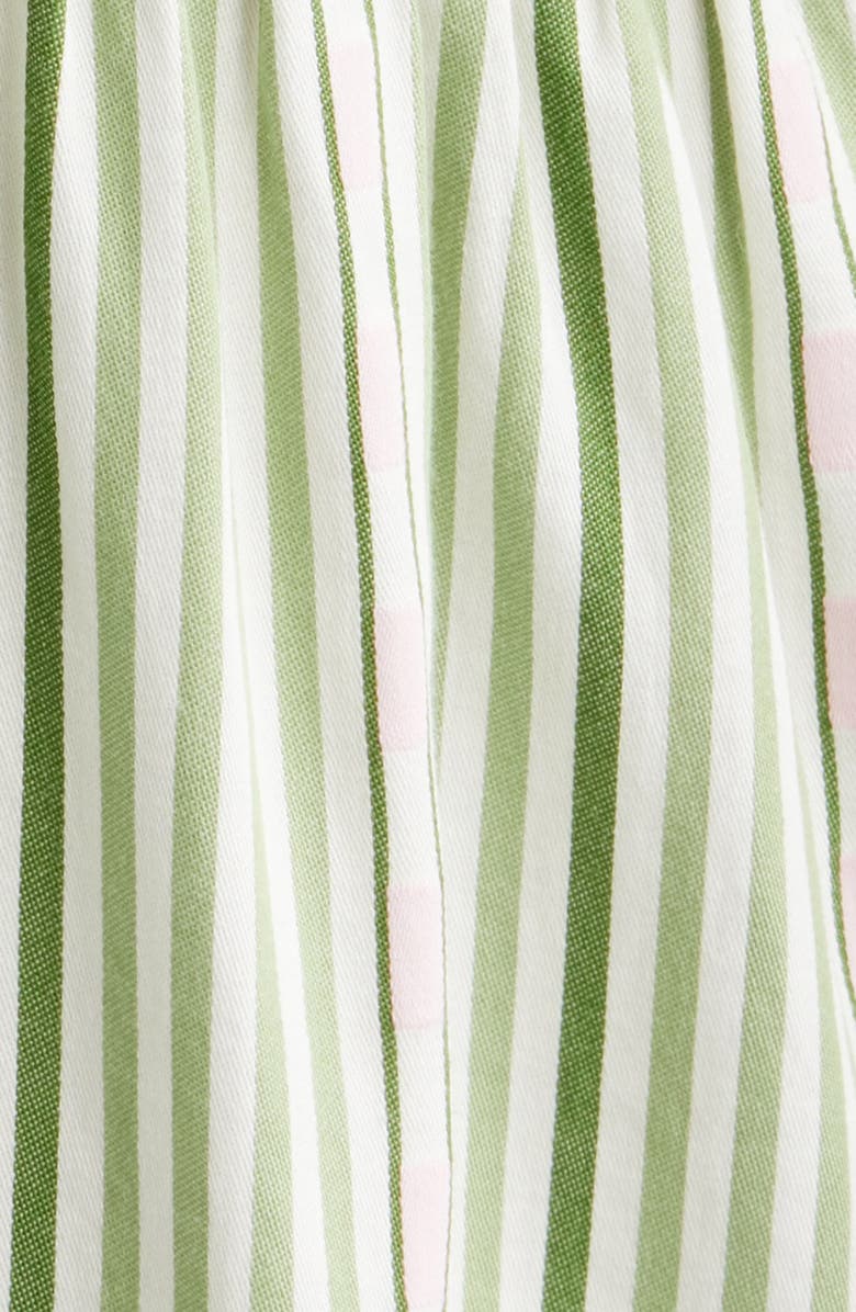 Hill House Home The Seraphina Stripe Nap Minidress, Alternate, color, Green Jacquard Stripe