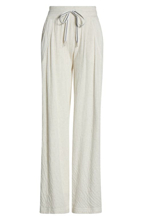 Free People Wait A Minute Drawstring Cotton Wide Leg Pants In Neutral