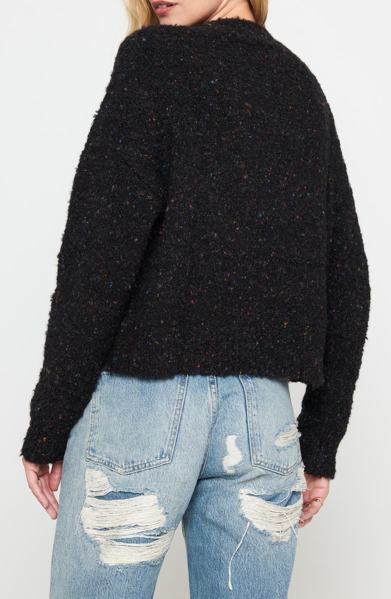 Spiritual Gangster Beatrice Peace Out Alpaca & Wool Blend Sweater, Alternate, color, Black Multi