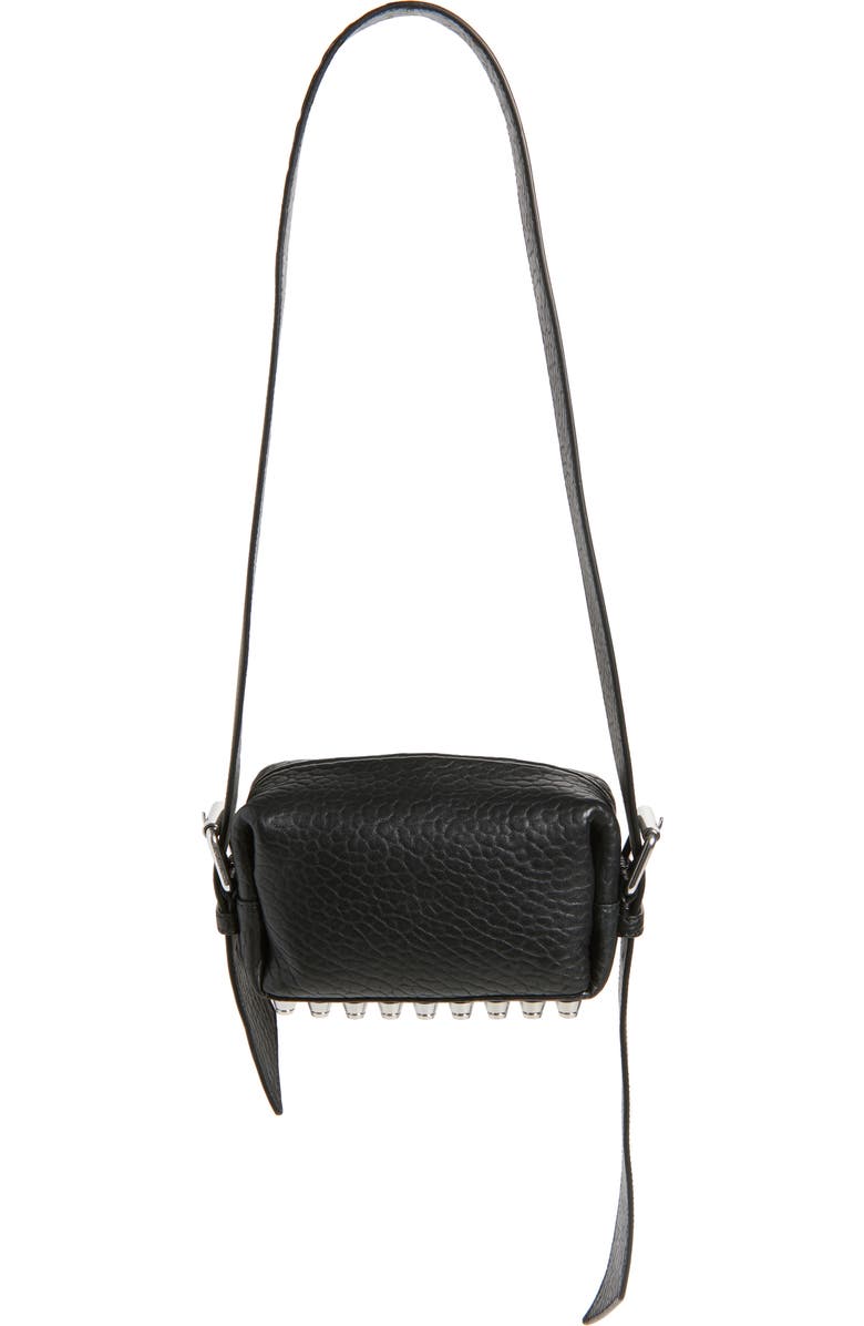 Alexander Wang Small Ricco Primal Lambskin Leather Crossbody Bag, Main, color, 001 Black