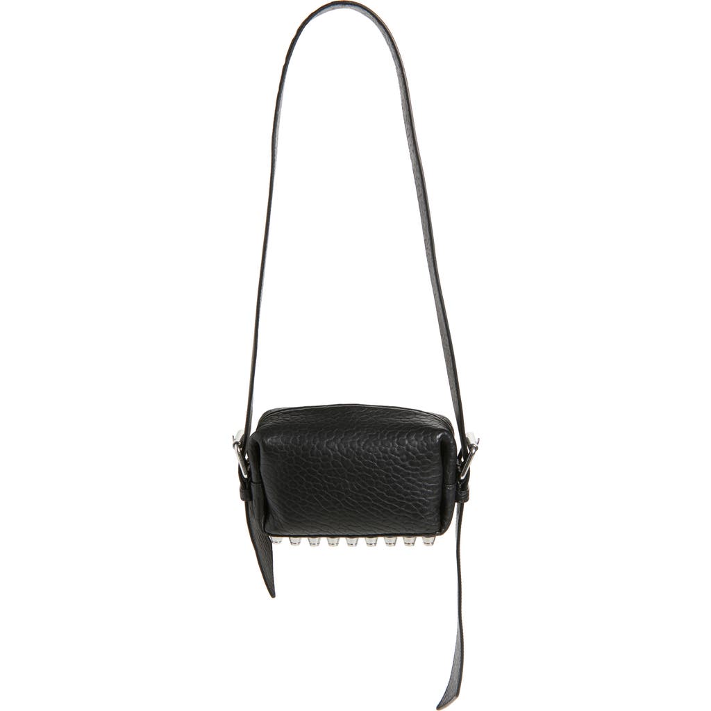 Alexander Wang Small Ricco Primal Lambskin Leather Crossbody Bag In 001 Black