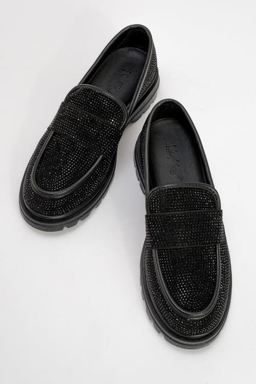 Prologue Shoes Babel Stone Embellished Suede Loafer