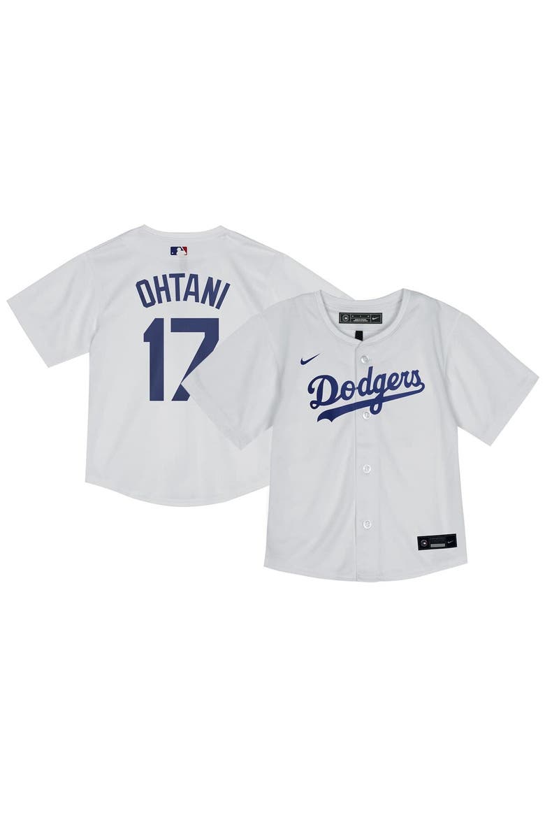 Toddler Nike Shohei Ohtani White Los Angeles Dodgers Home Game Player Jersey, Main, color, White