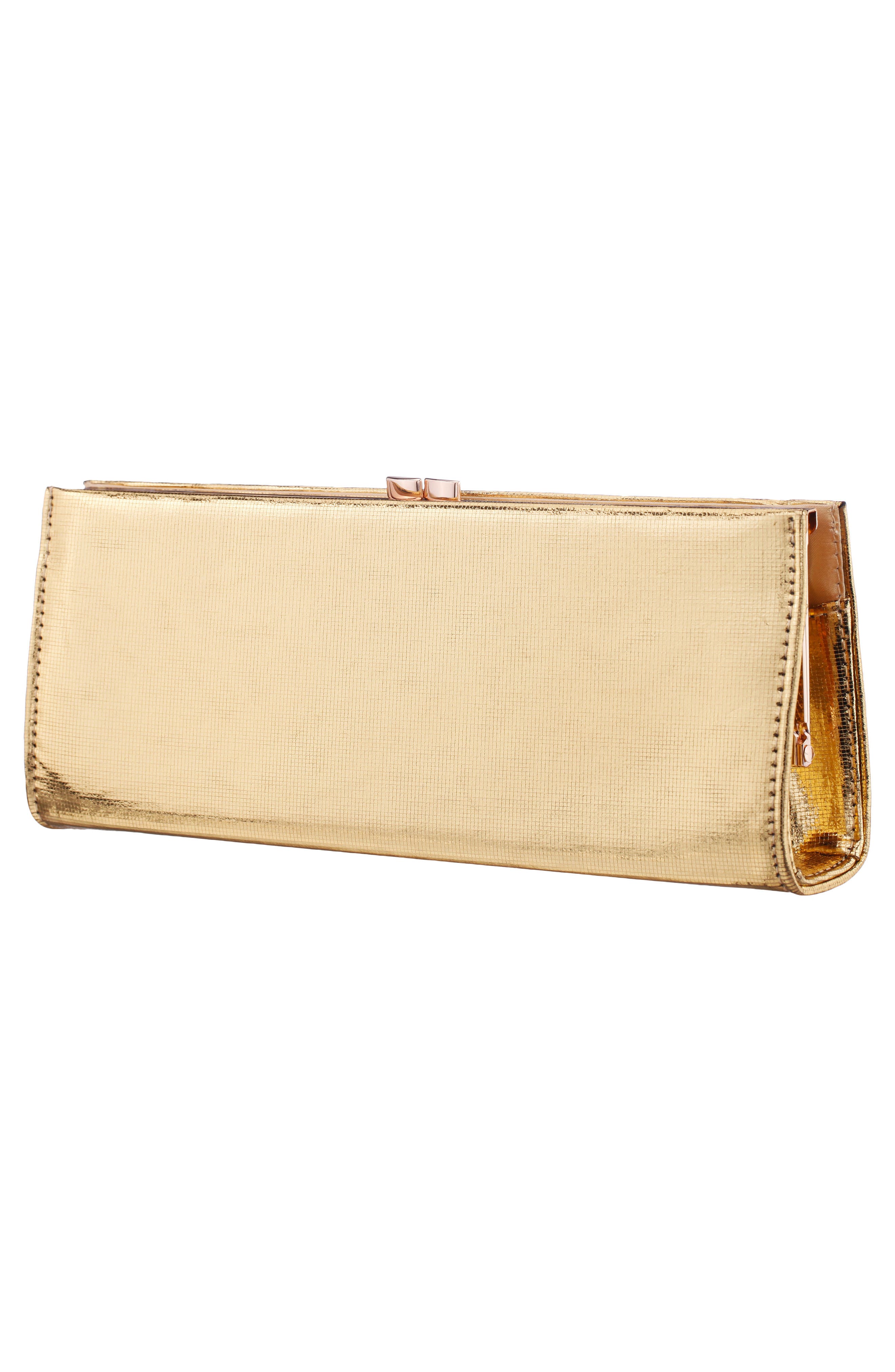 Nina Tierney Clutch, Alternate, color, Gold