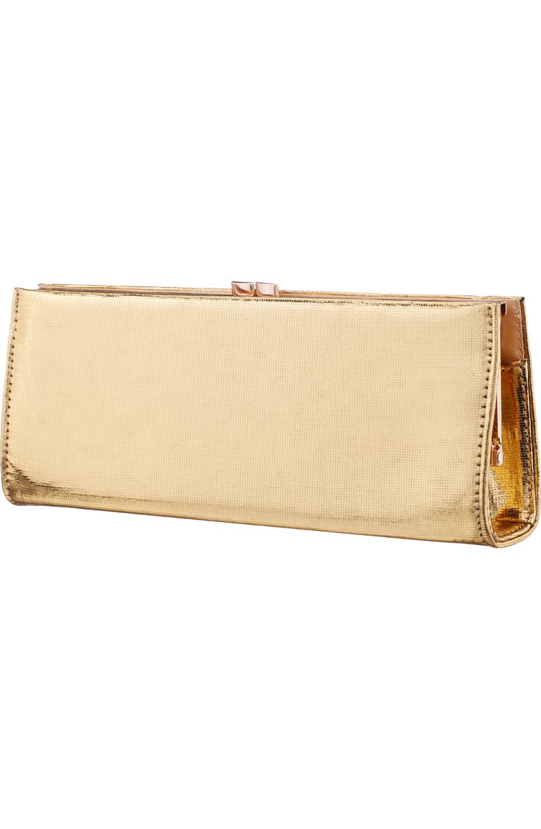 Nina Tierney Clutch, Alternate, color, Gold