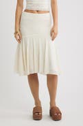 BP. Lace Handkerchief Midi Skirt