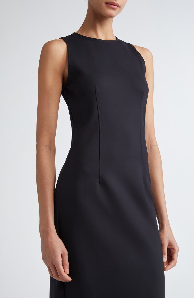 Max Mara Sevres Sleeveless Jersey Midi Dress, Alternate, color, Black