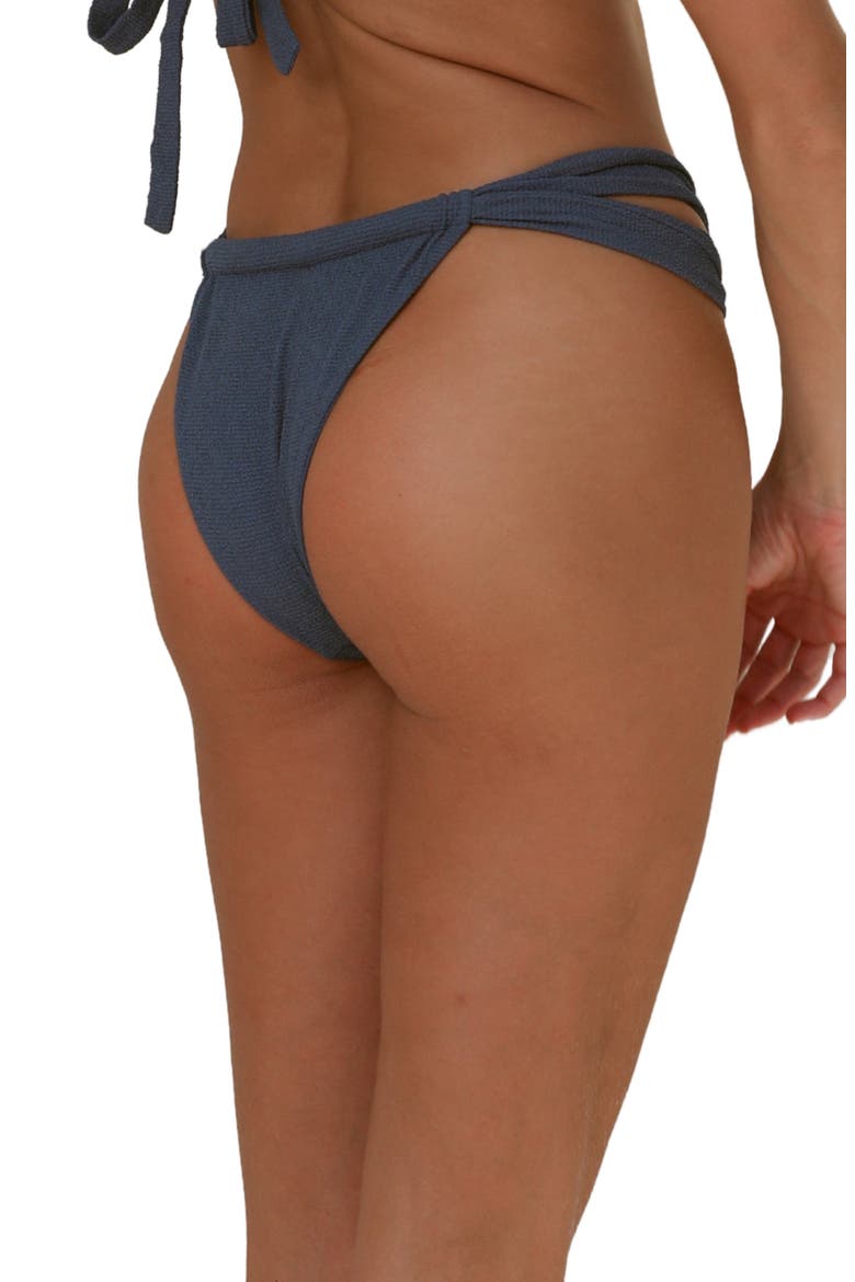 Bijou Cheeky Swim Bottoms, Alternate, color, VINTAGE INDIGO RIPPLE