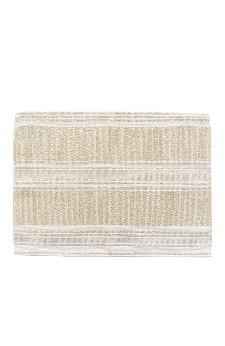 Anaya Beach Club Stripe Indoor Outdoor Placemat, Main, color, 