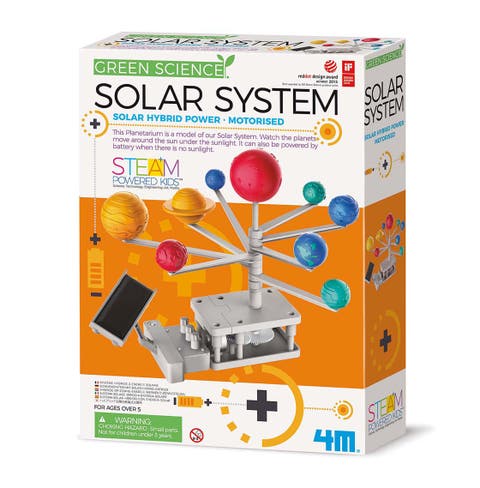 Green Science Solar System Diy Rotating Planetarium, Solar & Battery Power