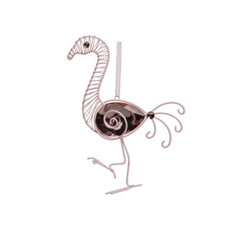 Jeweled Flamingo Christmas Tree Ornament