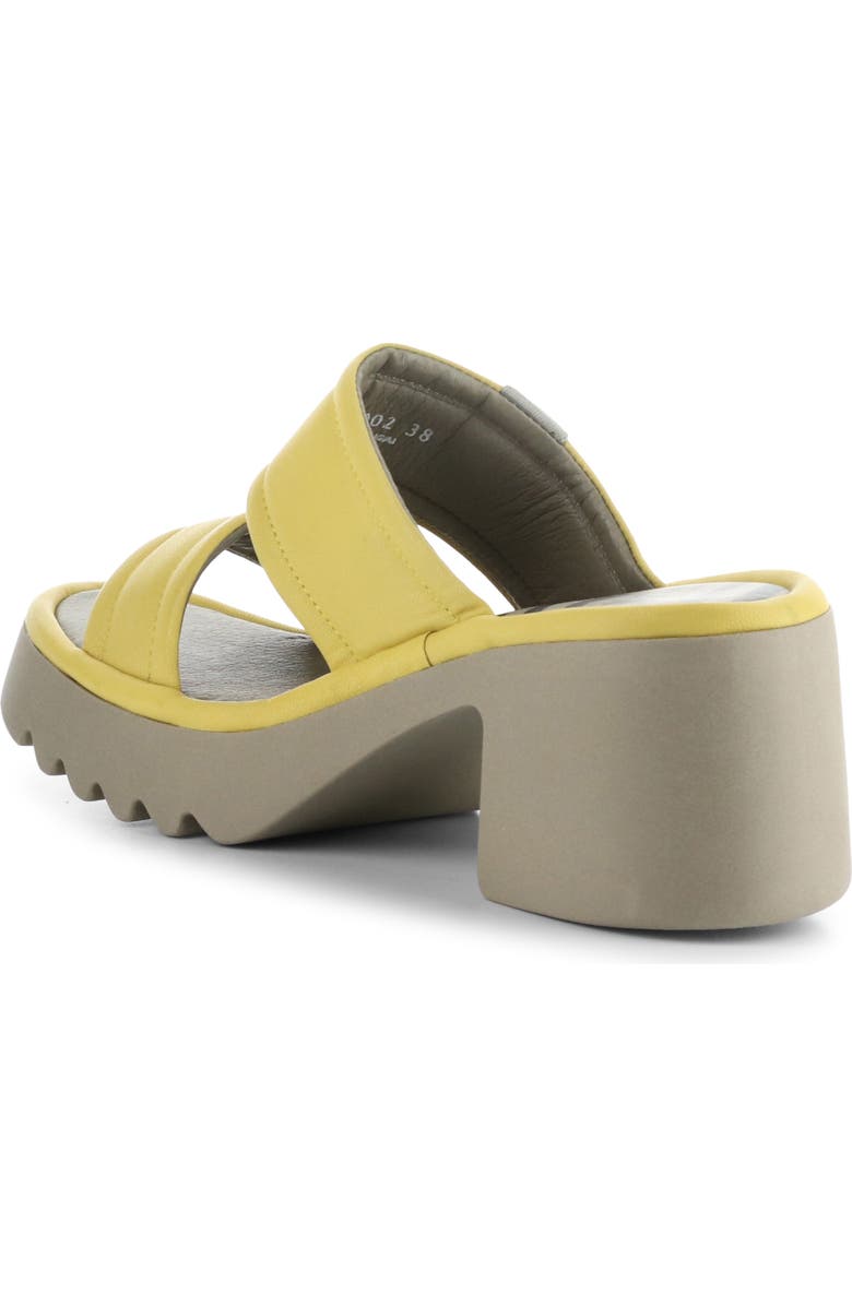 Fly London Mava Block Heel Platform Slide Sandal, Alternate, color, 002 Yellow Ceralin