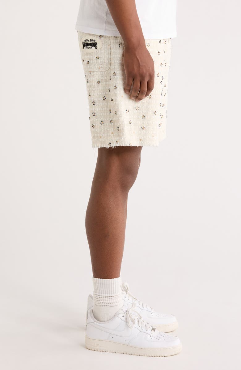 HONOR THE GIFT Beaded Shorts, Alternate, color, White
