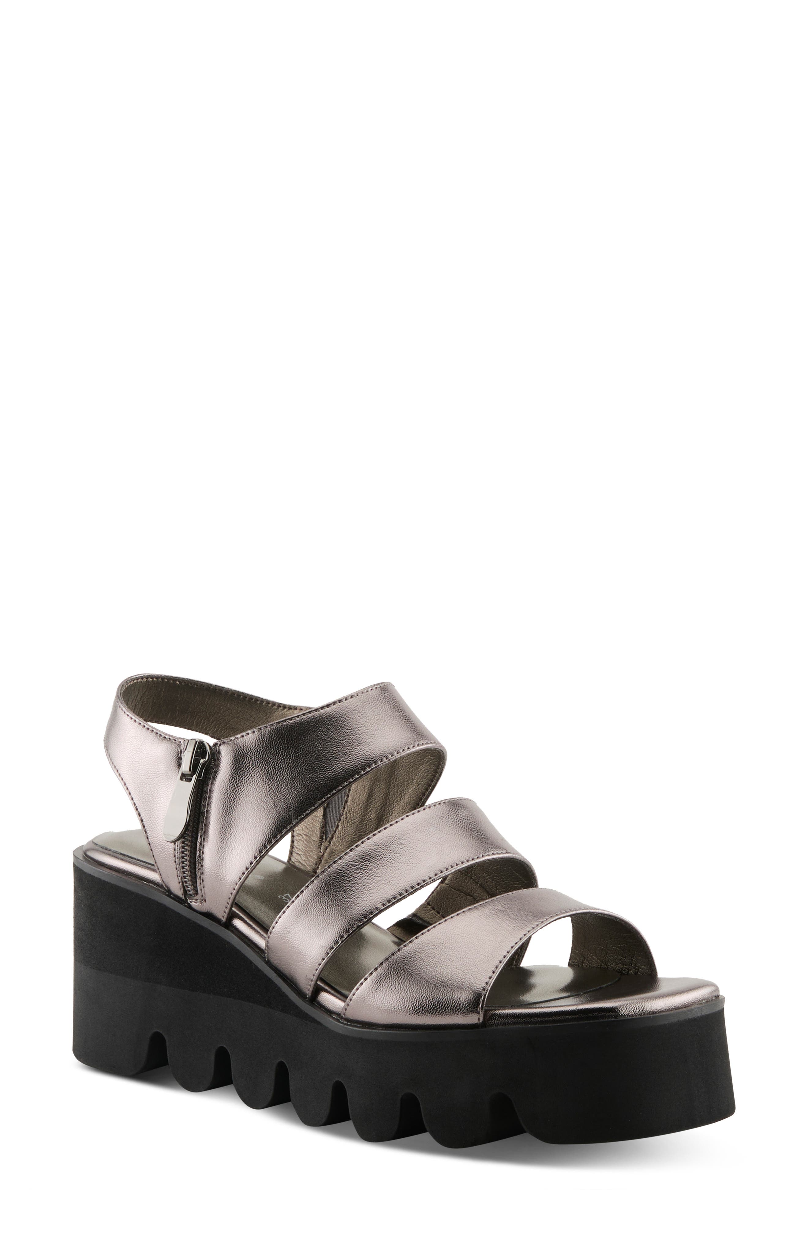 AZURA BY SPRING STEP Corrigate Platform Wedge Sandal, Main, color, 