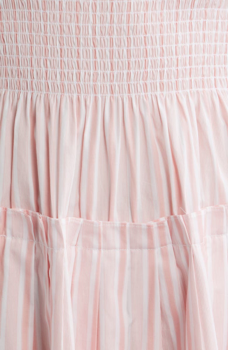 Hill House Home The Ribbon Tie Strap Minidress, Alternate, color, Variegated Stripe Pink