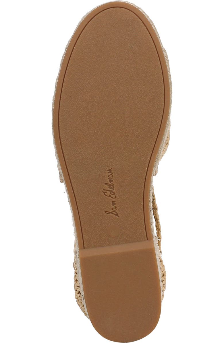 Sam Edelman Margot Ankle Wrap Platform Espadrille, Alternate, color, Natural