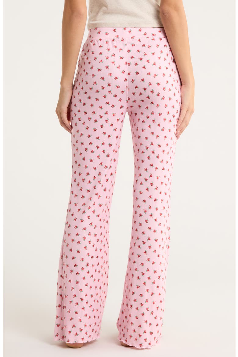 Crazy for the Holidays Brushed Pointelle Pajama Pants, Alternate, color, PINK