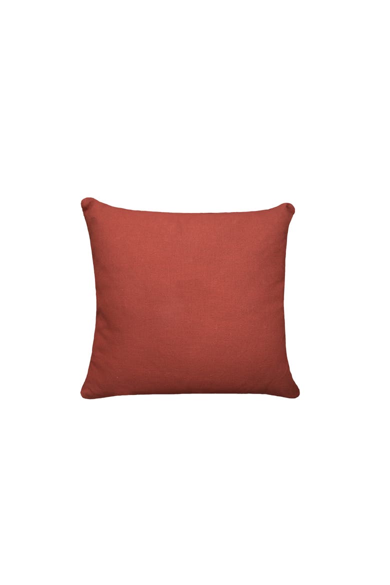 Orange Diamond Tucked Pillow, 18" x 18", Alternate, color, Orange