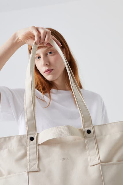 Raw Tote Bag, Alternate, color, ECRU