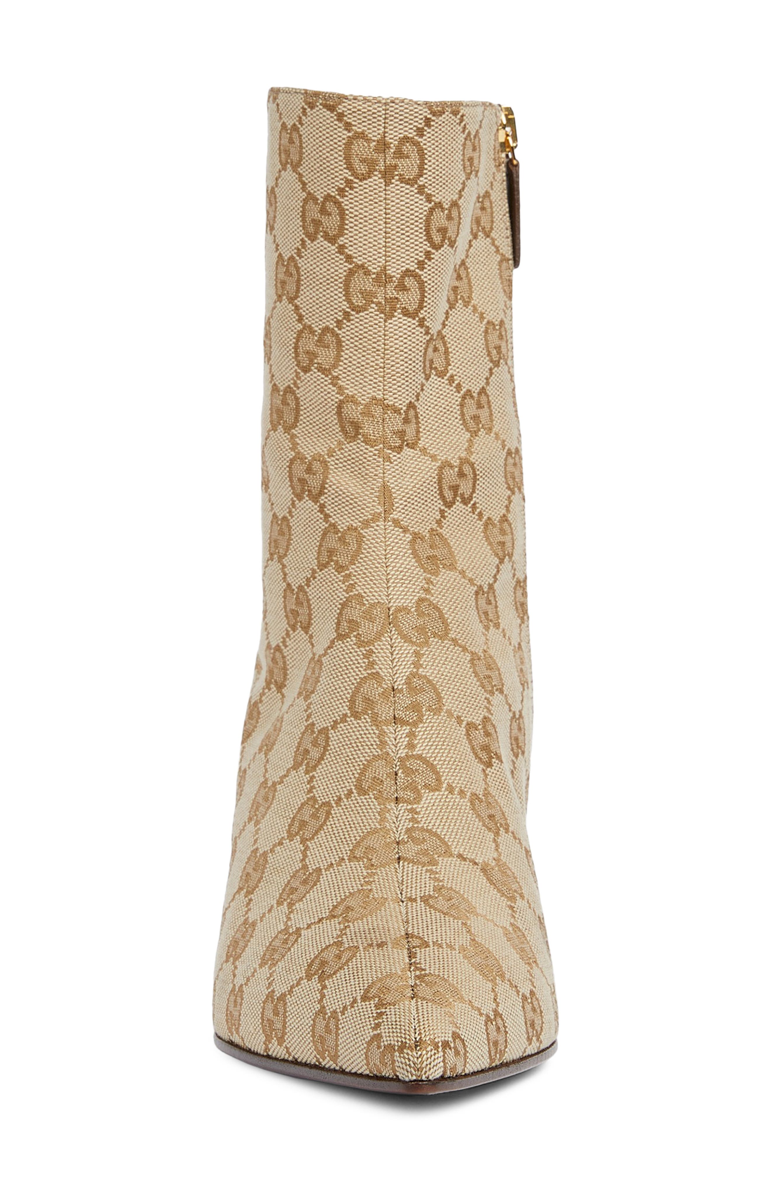 Gucci Trinity Bootie, Alternate, color, 9167 Vintage Sand/ Dark Brown