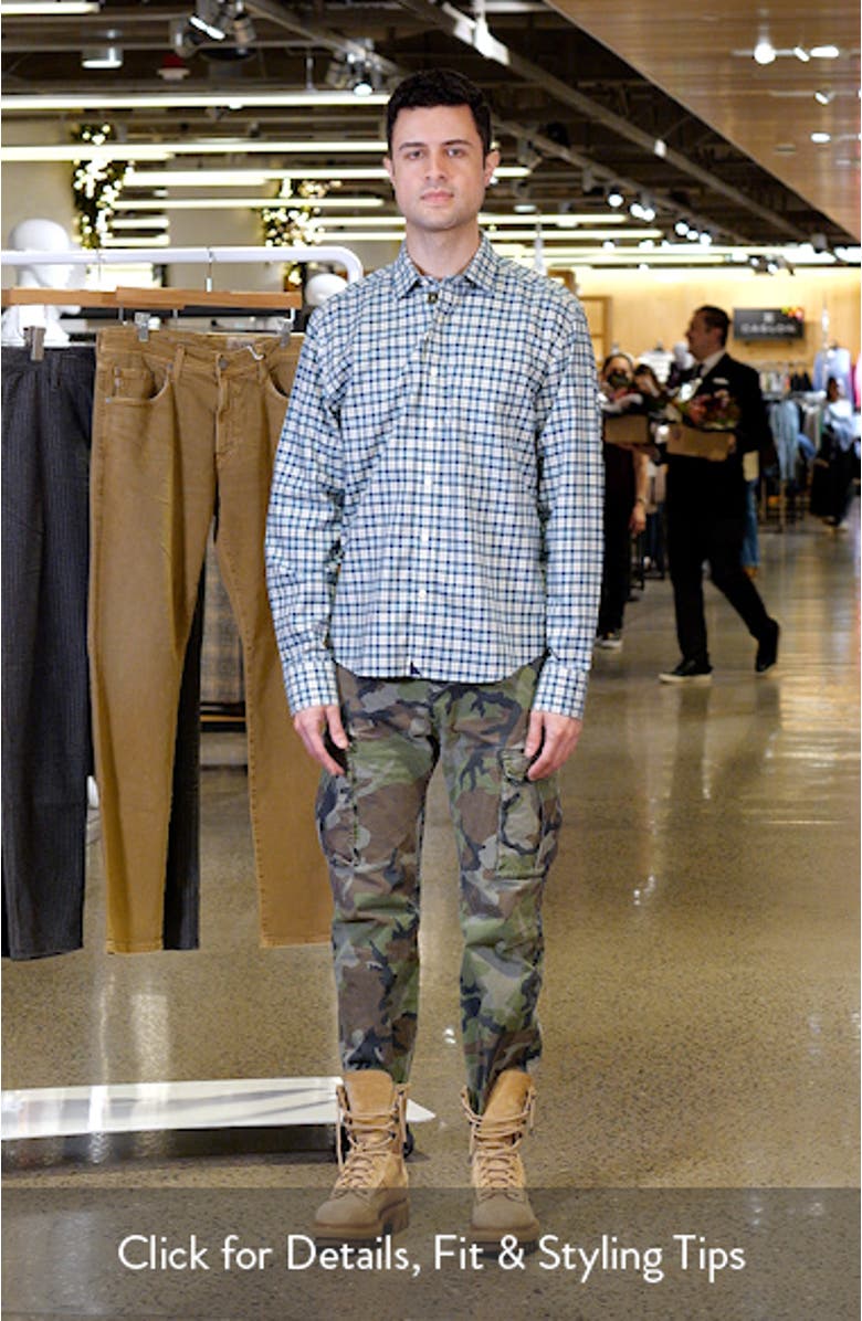 Elrond Plaid Wrinkle Free Cotton Twill Button-Up Shirt, sales video thumbnail