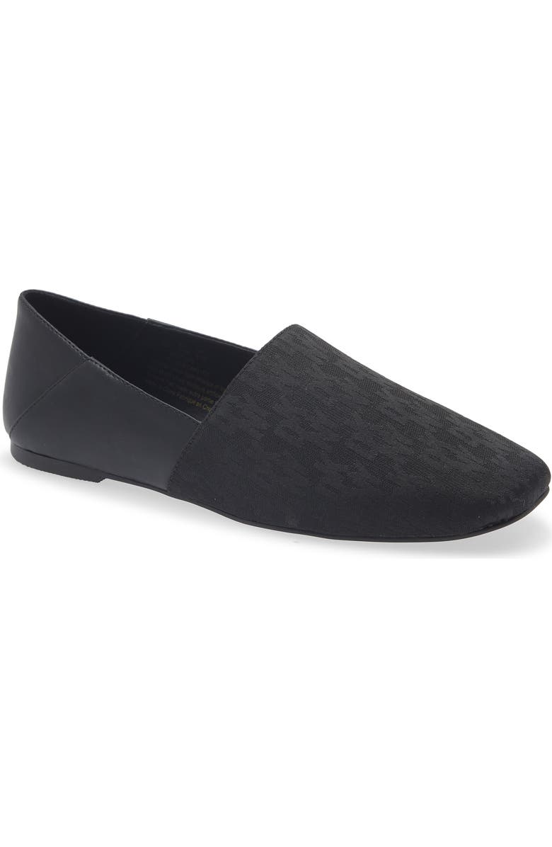DKNY Fabrice Logo Jacquard Flat, Main, color, Black