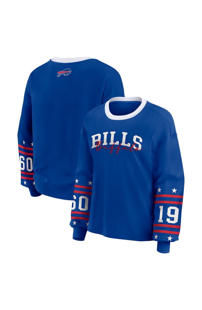 WEAR by Erin Andrews Women's WEAR by Erin Andrews  Royal Buffalo Bills Sport Long-Sleeve T-Shirt, Alternate, color, Royal