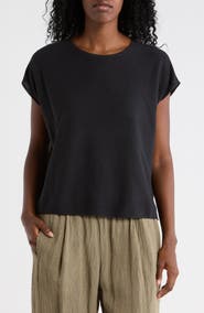 Eileen Fisher Boxy Organic Linen & Cotton Sweater