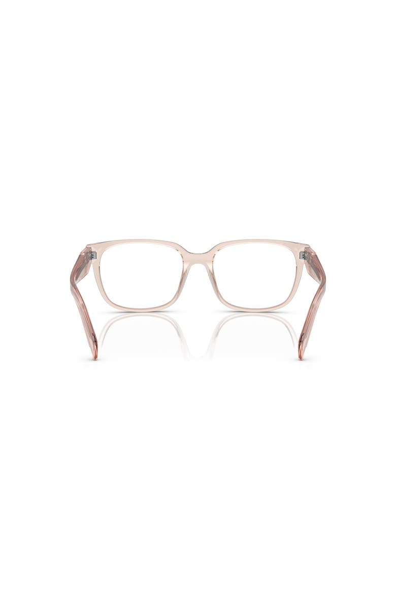 Prada 54mm Rectangle optical glasses, Alternate, color, Pink