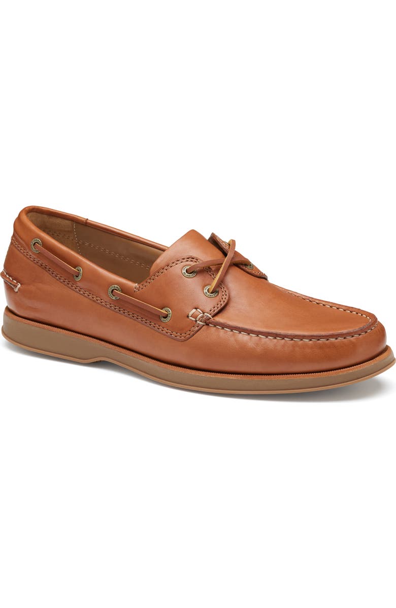 Johnston & Murphy Monaco Boat Shoe, Main, color, Tan Sheepskin