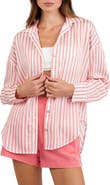 Bella Dahl Stripe Oversize Button-Up Shirt