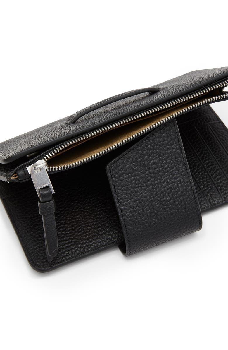 AllSaints Ray Leather Wallet, Alternate, color,