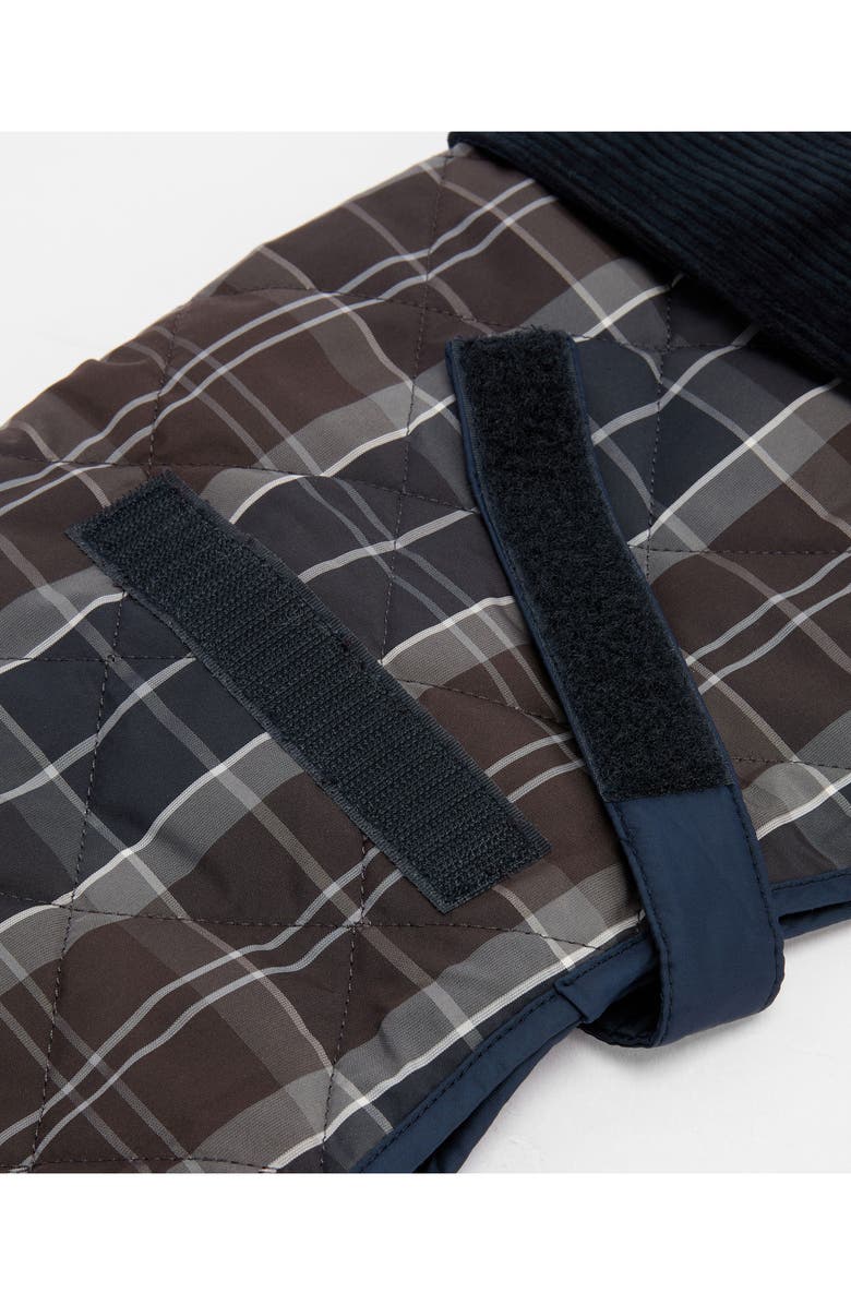 Barbour Quilted Tartan Dog Coat, Alternate, color, Midnight Oak