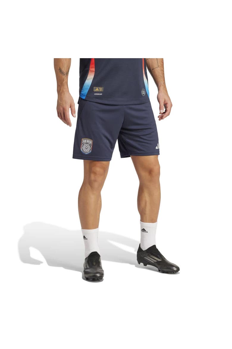 Men's adidas Navy San Diego FC 2025 State of Flow Authentic Shorts, Alternate, color, Navy