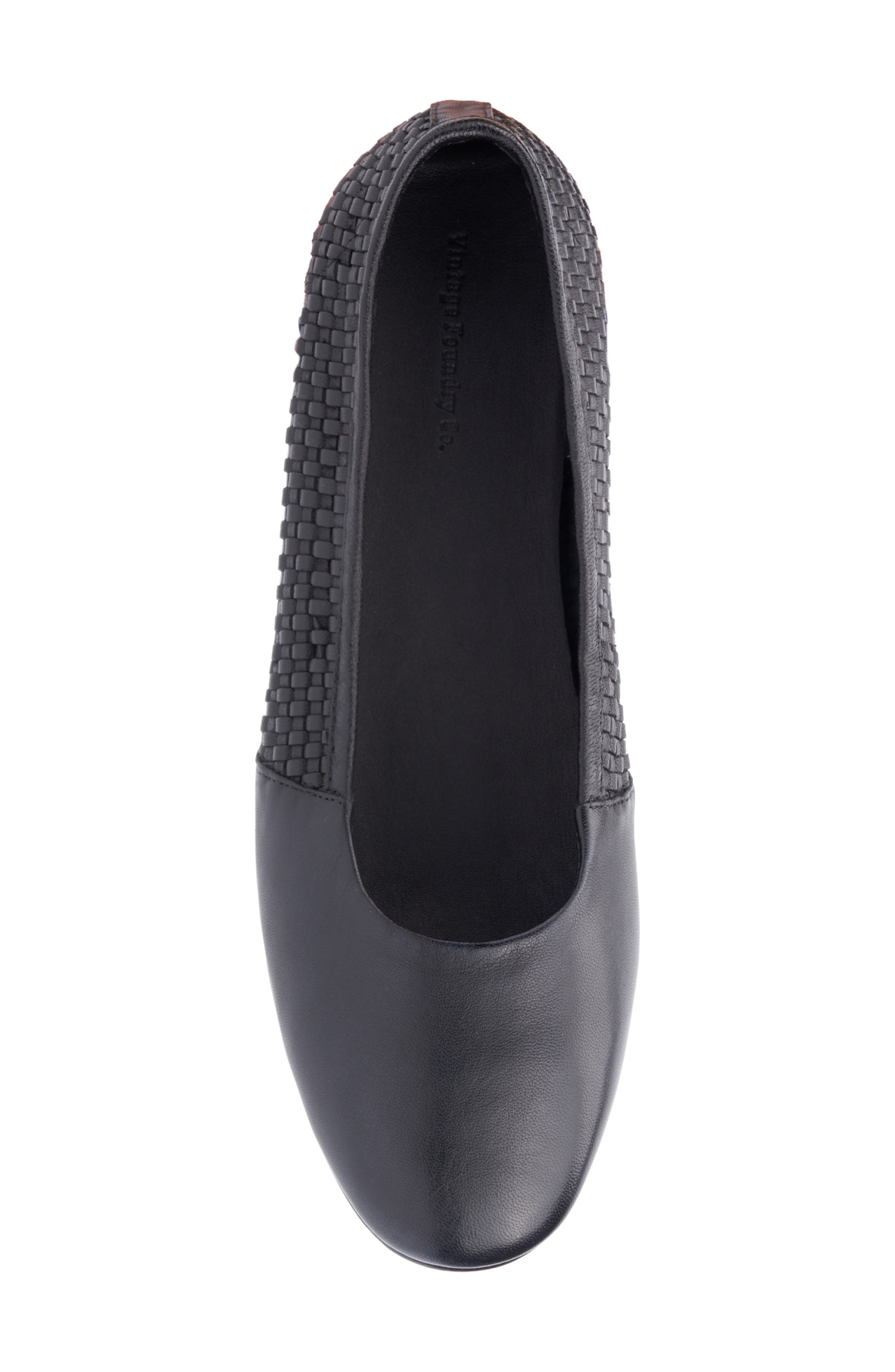 VINTAGE FOUNDRY Wilma Woven Ballet Flat, Alternate, color, Black