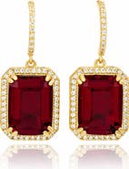SUZY LEVIAN Halo Drop Earrings