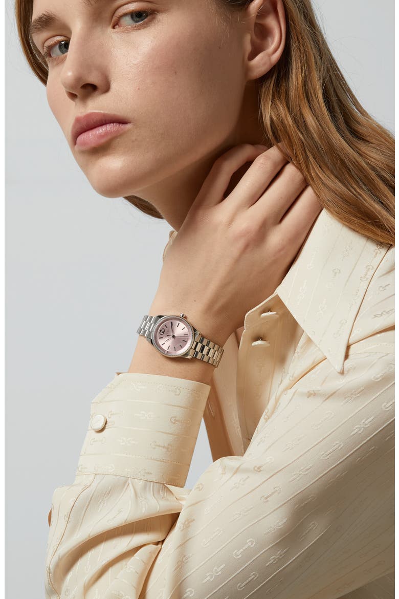 G-Timeless Diamond Slim Bracelet Watch, 29mm, Alternate, color, NO COLOR